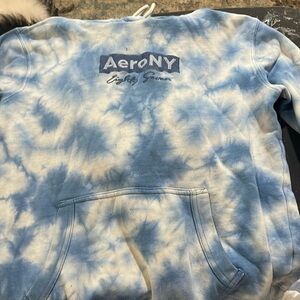 Aeropostale tie-dye, blue and white